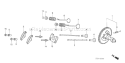 Part Location Diagram of 14100-ZE2-020 Honda Camshaft Assembly.