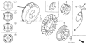 Part Location Diagram of 28451-ZE2-811 Honda Pulley- Starter