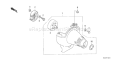 Page F Diagram and Parts List for GX25NT Type SMTD - VIN# GCART-1000001 Honda Engine
