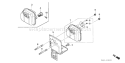 Page J Diagram and Parts List for GX25NT Type SAM3 - VIN# GCART-1000001 Honda Engine