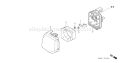 Page A Diagram and Parts List for GX25T Type HUT - VIN# GCANT-1000001 Honda Engine