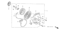 Part Location Diagram of 28461-Z0H-V01 Honda Knob- Recoil Starter