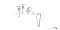 Page B Diagram and Parts List for GX25T Type HUT - VIN# GCANT-1000001 Honda Engine