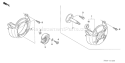 Page F Diagram and Parts List for GX25T Type HUT - VIN# GCANT-1000001 Honda Engine