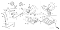 Page H Diagram and Parts List for GX25T Type HUT - VIN# GCANT-1000001 Honda Engine