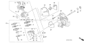 Part Location Diagram of 16100-Z0H-053 Honda Engine Carburetor Assembly