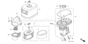 Page A Diagram and Parts List for GX270UH Type QXC9 - VIN# GCAGH-1000001 Honda Engine