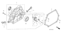 Part Location Diagram of 11300-Z1D-000 Honda Cover Assembly- Crankcase