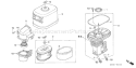 Page A Diagram and Parts List for GX270U Type QWH2 Honda Engine