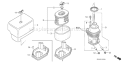 Page A Diagram and Parts List for GX270U Type VSD9 Honda Engine
