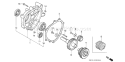 Page Q Diagram and Parts List for GX340K1 Type LX - VIN# GC05-2000001-3599999 Honda Engine