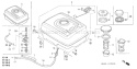 Page K Diagram and Parts List for GX340K1 Type SXP - VIN# GC05-2000001-3599999 Honda Engine