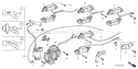 Page L Diagram and Parts List for GX340K1 Type LX - VIN# GC05-2000001-3599999 Honda Engine