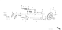 Page B Diagram and Parts List for GX340K1 Type SXP - VIN# GC05-2000001-3599999 Honda Engine