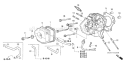 Page H Diagram and Parts List for GX340K1 Type SXP - VIN# GC05-2000001-3599999 Honda Engine