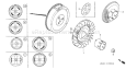 Page K Diagram and Parts List for GX340K1 Type VXE/A - VIN# GC05-3600001 Honda Engine