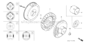 Page K Diagram and Parts List for GX340R1 Type EDE2 - VIN# GCAMK-1000001 Honda Engine
