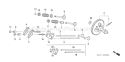 Page B Diagram and Parts List for GX340R1 Type EDN2 - VIN# GCAMK-1000001 Honda Engine