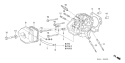 Page H Diagram and Parts List for GX340R1 Type EDN2 - VIN# GCAMK-1000001 Honda Engine