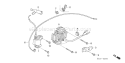 Page M Diagram and Parts List for GX340U1 Type QNR2 - VIN# GCAMK-1000001 Honda Engine