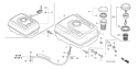 Page L Diagram and Parts List for GX340U1 Type LXE2 - VIN# GCAMK-1000001 Honda Engine