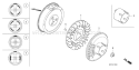 Page J Diagram and Parts List for GX340UT1 Type VA2 - VIN# GCAVT-1000001 Honda Engine
