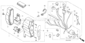Page E Diagram and Parts List for GX340UT1 Type QAE2 - VIN# GCAVT-1000001 Honda Engine
