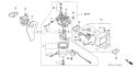 Part Location Diagram of 16221-ZB7-800 Honda Gasket- Carburetor