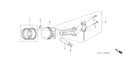 Part Location Diagram of 13010-ZE3-003 Honda Ring Set- Piston - Std