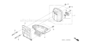 Part Location Diagram of 18354-Z0Z-800 Honda Filter- Ex.