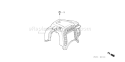 Part Location Diagram of 19720-Z0Z-020ZA Honda Cover- Top R280