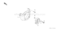 Part Location Diagram of 22000-Z0Z-003 Honda Clutch Assembly