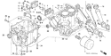 Page F Diagram and Parts List for GX360K1 Ttype DDA - VIN# GA01-1400001 Honda Engine