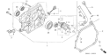 Part Location Diagram of 11300-ZF6-W32 Honda Cover Assembly.- Crankcase