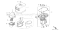 Page A Diagram and Parts List for GX390K1 Type QXC9 - VIN# GCAA-3400001-9999999 Honda Engine
