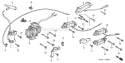 Page K Diagram and Parts List for GX390K1 Type QAP - VIN# GDAF-1000001-1003428 Honda Engine