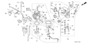 Part Location Diagram of 16100-ZF6-743 Honda Carburetor Assembly - Be87a C