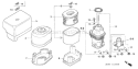 Page A Diagram and Parts List for GX390K1 Type VXE - VIN# GCAA-3400001 Honda Engine
