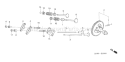 Part Location Diagram of 14100-ZK6-870 Honda Camshaft Assembly.