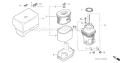 Page A Diagram and Parts List for GX390T1 Type QAA2 - VIN# GCAET-1000001-9999999 Honda Engine