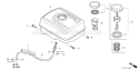 Page K Diagram and Parts List for GX390T1 Type QAPW - VIN# GCAET-1000001 Honda Engine
