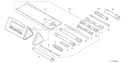Page R Diagram and Parts List for GX390T1 Type QAPW - VIN# GCAET-1000001 Honda Engine