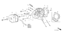 Page H Diagram and Parts List for GX390T1 Type QAPW - VIN# GCAET-1000001 Honda Engine