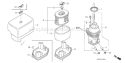 Page A Diagram and Parts List for GX390R1 Type VKB2 - VIN# GCANK-1000001 Honda Engine