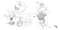 Page A Diagram and Parts List for GX390UT1 Type QXS4 - VIN# GCAKT-1000001 Honda Engine
