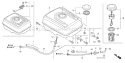 Page K Diagram and Parts List for GX390UT1 Type VA2 Honda Engine