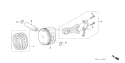 Page Q Diagram and Parts List for GX440IU V5MF - VIN# GCAWK-1000001 Honda Engine