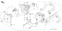 Part Location Diagram of 18310-ZJ1-801 Honda Muffler Comp - Side-l