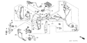Part Location Diagram of 32340-ZJ1-842 Honda Box Assembly- Control