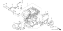 Part Location Diagram of 120A0-ZJ1-000 Honda Cylinder Assembly